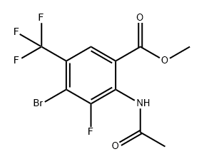 CAS#2803279-90-3|Methyl 4-Bromo-2-acetamido-3-fluoro-5- (تری فلوئورومتیل) بنزوات